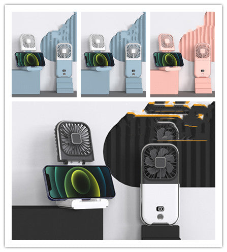 Folding Portable Digital Display Handheld Small Fan.